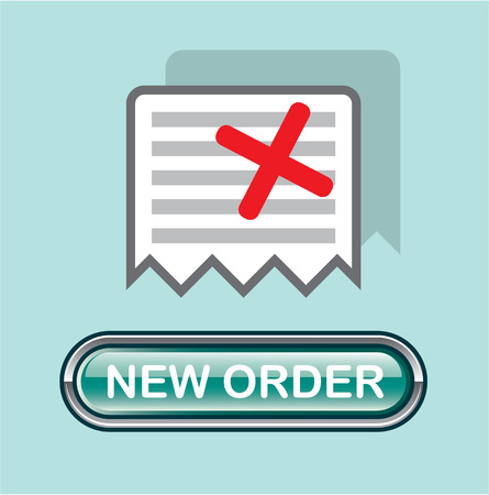 Start new order button vector icon illustration clip-art imageのイラスト素材