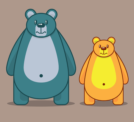 Cartoon bear vector illustration clip-art imageのイラスト素材