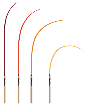 Vector of Bent fishing rod vector - ID:1-68044495 - Royalty Free Image ...