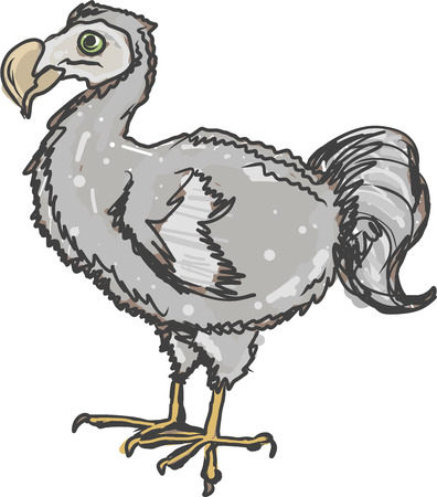 Dodo Bird vector illustration clip-art imageのイラスト素材