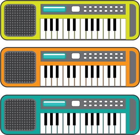 Small Keyboard illustration clip-art image fileの写真素材