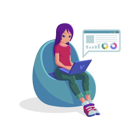 Stay at Home Concept Vector Illustrationのイラスト素材