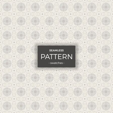 Monochrome abstract geometric seamless editable pattern ornamentのイラスト素材