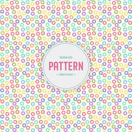 Flower seamless pattern in pastel colorのイラスト素材