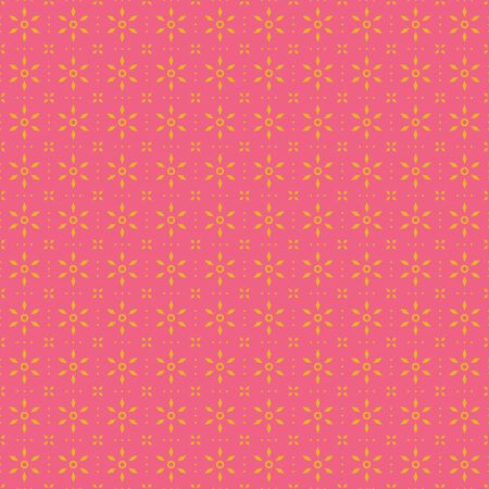 Geometric flowers seamless pattern background wallpaper in batik styleのイラスト素材