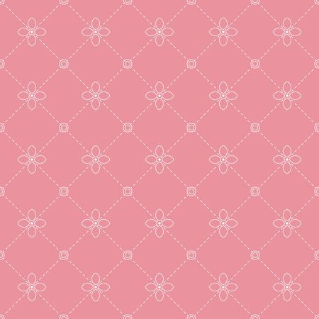 Luxury geometric flowers seamless pattern background wallpaperのイラスト素材