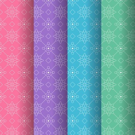 Geometric colorful seamless pattern backgroundのイラスト素材