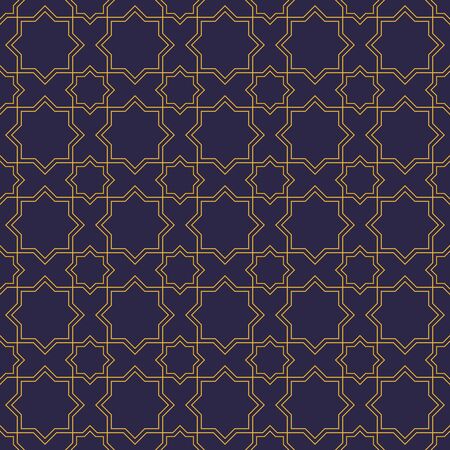 Luxury islamic geometric seamless pattern background wallpaper in batik styleのイラスト素材