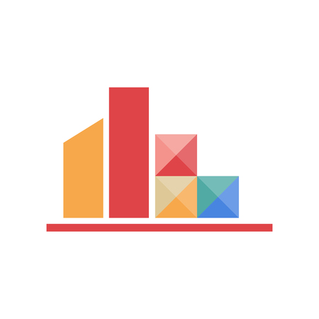 accounting, finance creative logo template vector illustration, icon elements - vectorのイラスト素材