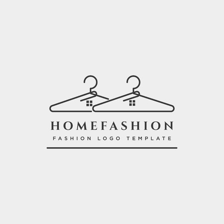 fashion lady beauty collection in simple line logo template vector illustration icon element - vectorのイラスト素材