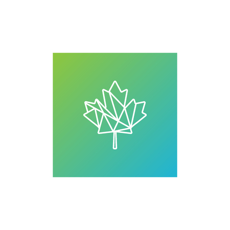 green leaf cannabis logo template vector illustration icon element - vectorのイラスト素材