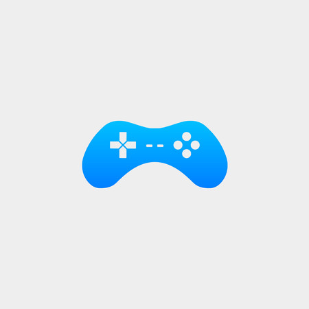 gamepad controller logo template vector illustration icon element - vector