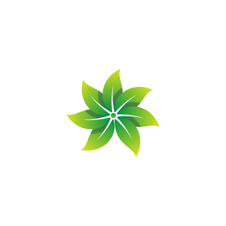 nature leaf logo design vector illustration icon element - vectorのイラスト素材