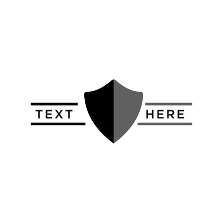 shield logo design vector icon element illustration isolatedのイラスト素材