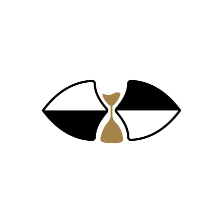 shield logo design vector icon element illustration isolatedのイラスト素材