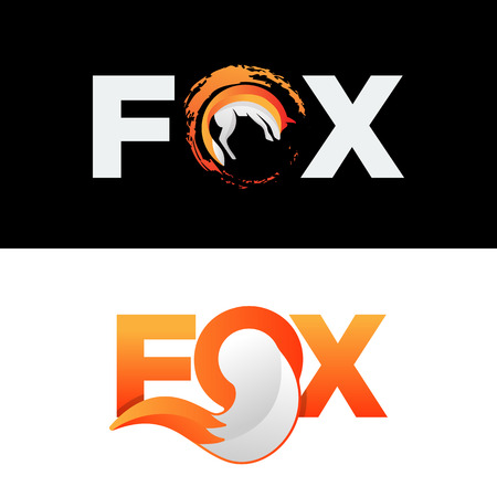fox wolf logo icon vector illustration element isolated - vectorのイラスト素材