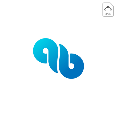 infinity logo icon or symbol vector element isolatedのイラスト素材