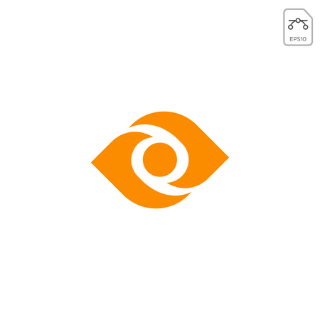 eye logo or symbol design vector icon illustration element isolatedのイラスト素材