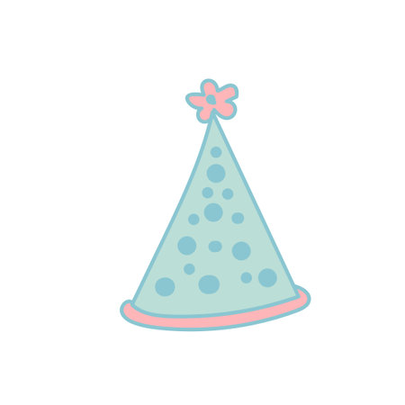 birthday Cone anniversary vector elements illustrationのイラスト素材