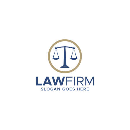 Law firm logo vector concept. Law firm iconのイラスト素材