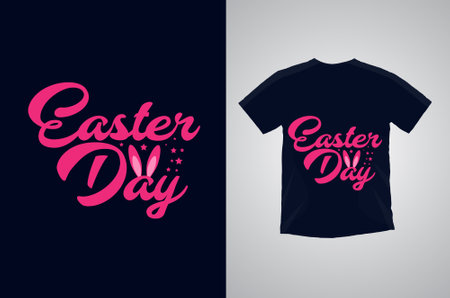 Easter day special t shirt designのイラスト素材