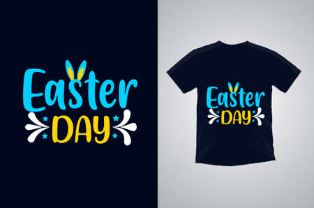 Easter day special t shirt designのイラスト素材