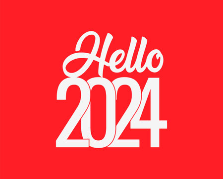 Happy new year 2024 text effectのイラスト素材