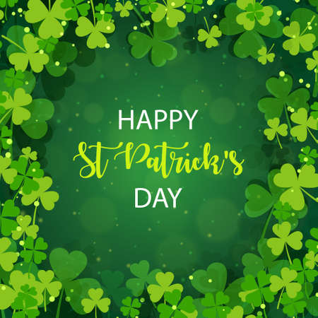 Happy St Patrick's Day Wishes Background Image Designのイラスト素材