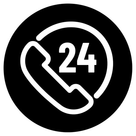 Twenty four hours service icon . 24 call center icon vector . 24 hours iconのイラスト素材