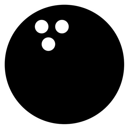 bowling ball isolated on white . bowling icon vectorのイラスト素材