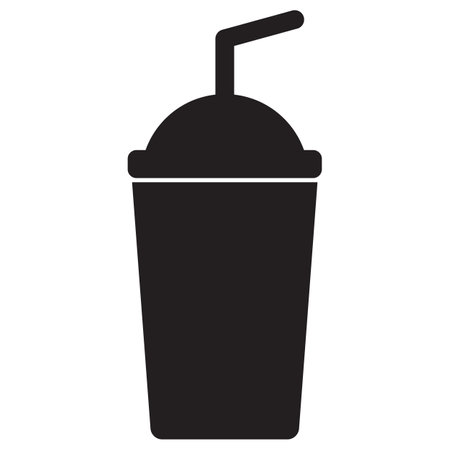 Juice cup icon .Drink Cup icon vector . Paper cup symbolのイラスト素材