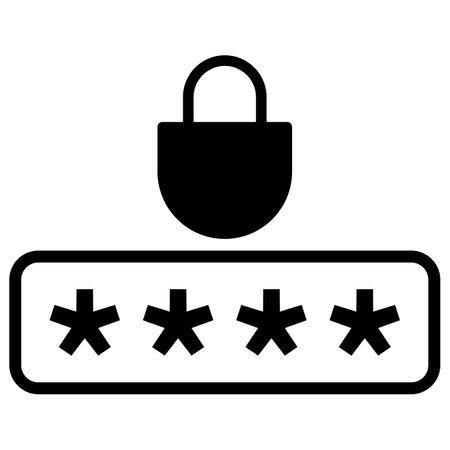 Password icon . Secure password icon vector . Pin code iconのイラスト素材