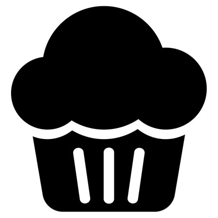 Cupcake icon in trendy style isolated on white background . Cake icon . Dessert iconのイラスト素材