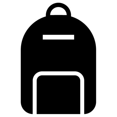Backpack icon. School bag icon vector icon for apps and websitesのイラスト素材