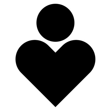 Empathize icon vector isolated on white backgroundのイラスト素材