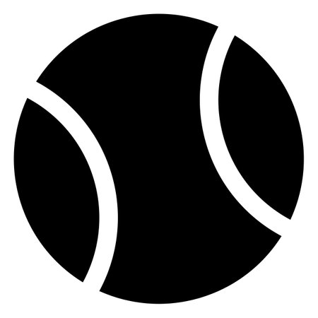 tennis ball icon vector in trendy style isolated on white backgroundのイラスト素材