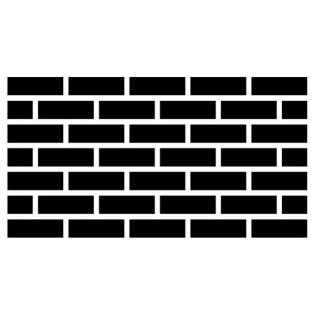 Wall icon . Brick wall icon vector isolated on white backgroundのイラスト素材