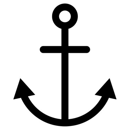 Anchor icon vector in trendy style isolated on white background
