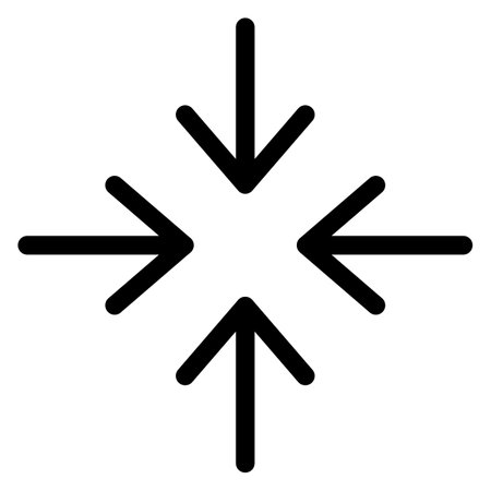 minimize icon vector . shrink icon . resize signのイラスト素材