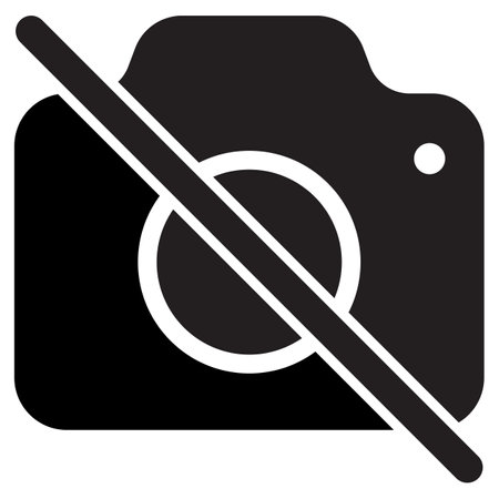 No photo icon . No camera icon . No photo camera icon vector . No photography sign