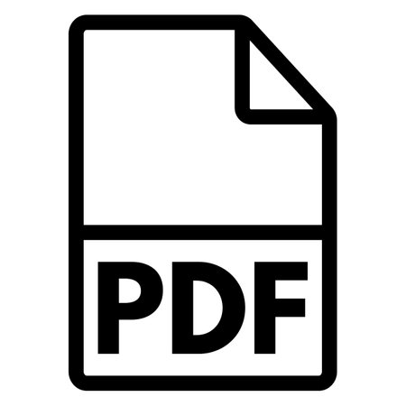 pdf icon vector isolated on white background . digital document iconのイラスト素材