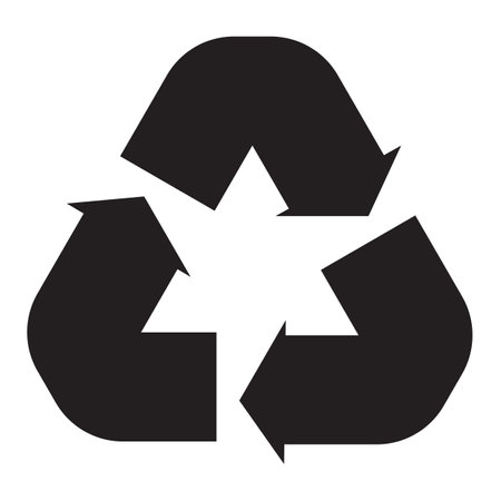 recycle symbol icon . recycle icon vector isolated on white background . reuse signのイラスト素材