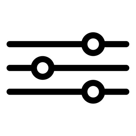 Options icon . Sorting options icon vector isolated on background for web and mobile applications, web sites and infographics.のイラスト素材