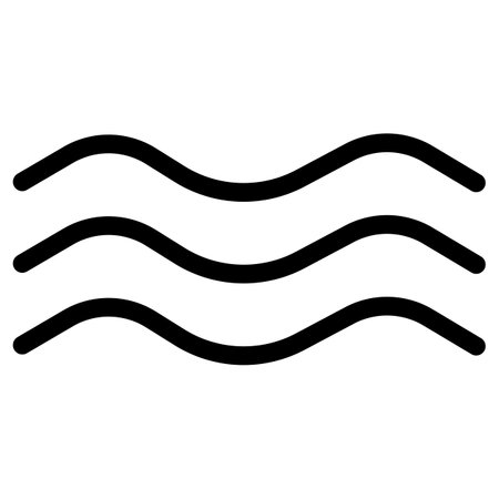 Wave Icon vector isolated on white background. Water wave symbol , sea and ocean waveのイラスト素材