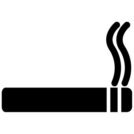 Cigarette icon . Smoking cigarette icon . Smoke area icon vectorのイラスト素材