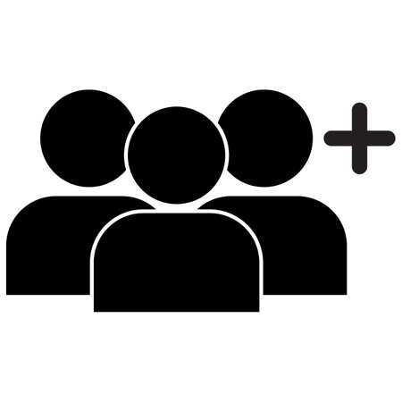 Create new group icon . Add users icon . Add group icon vectorのイラスト素材