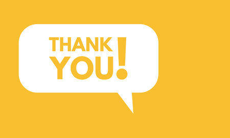 Speech bubble with Thank you . Thank you speech bubble banner . Vector illustrationのイラスト素材