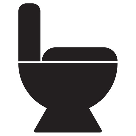 Toilet icon isolated on white background . Toilet bowl icon vectorのイラスト素材