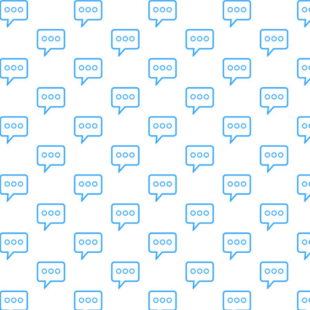 Chat pattern . Speech bubble chat pattern . Chat background . Vector illustrationのイラスト素材