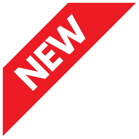 New product corner ribbon label icon isolated on white background . New corner label icon vectorのイラスト素材